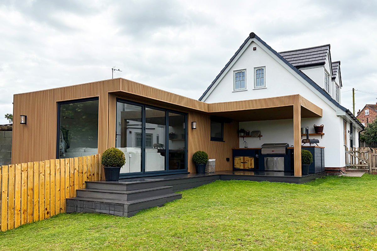 A new modular home extension