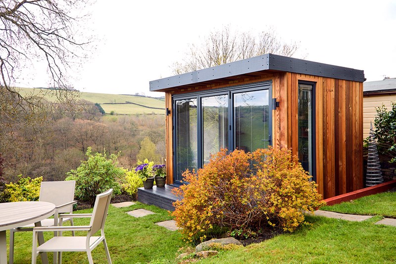 Small garden room office